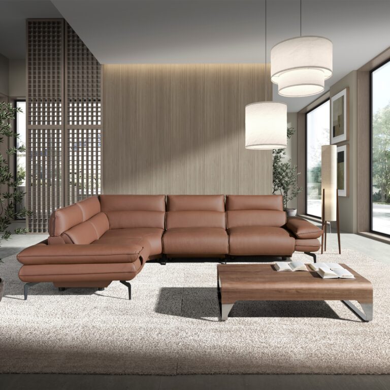 Sofá de piel moderno