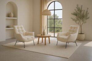 Sillones de Piel Blancos