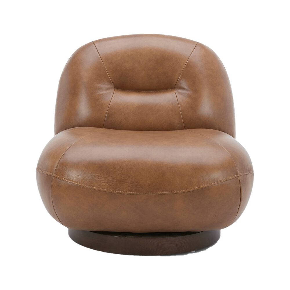Sillón giratorio piel - Imagen 3