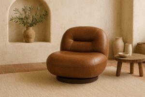 Miniatura 5 del producto Sillón giratorio piel