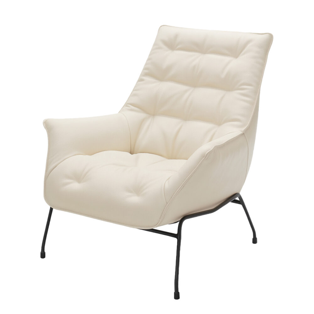 sillón moderno piel