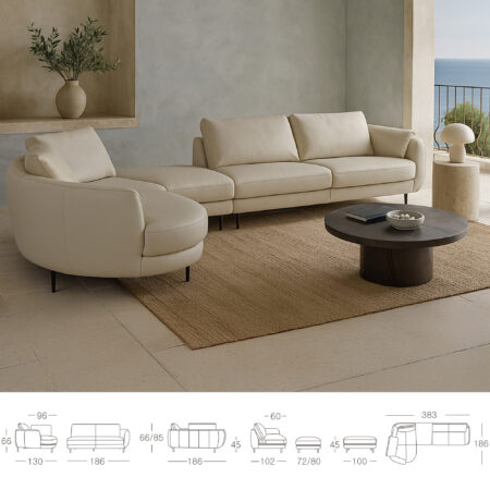 Sofá Rinconera de piel