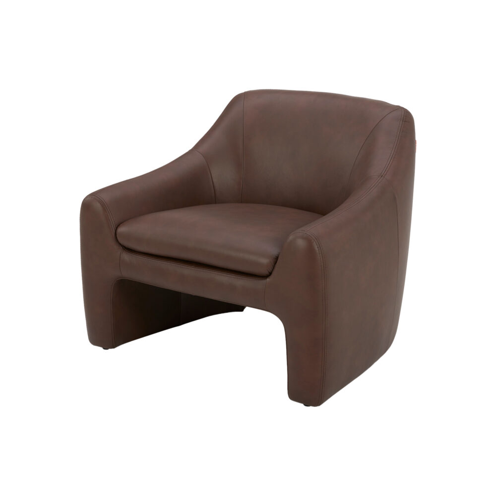 sillón moderno de piel