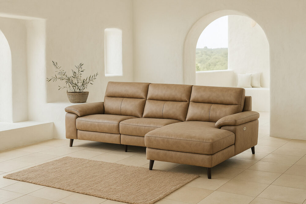 Sofá Chaiselongue Piel