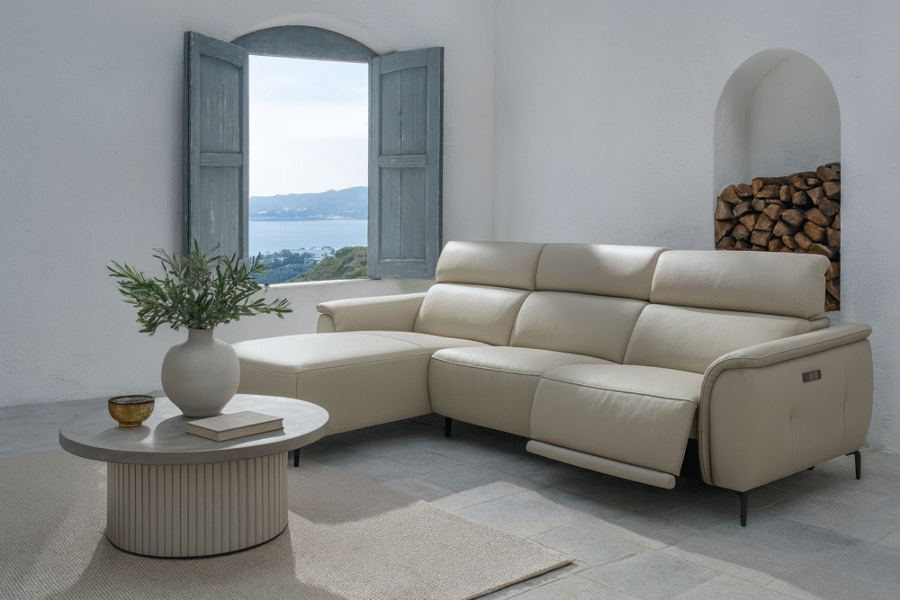 Sofá Chaiselongue Relax Piel