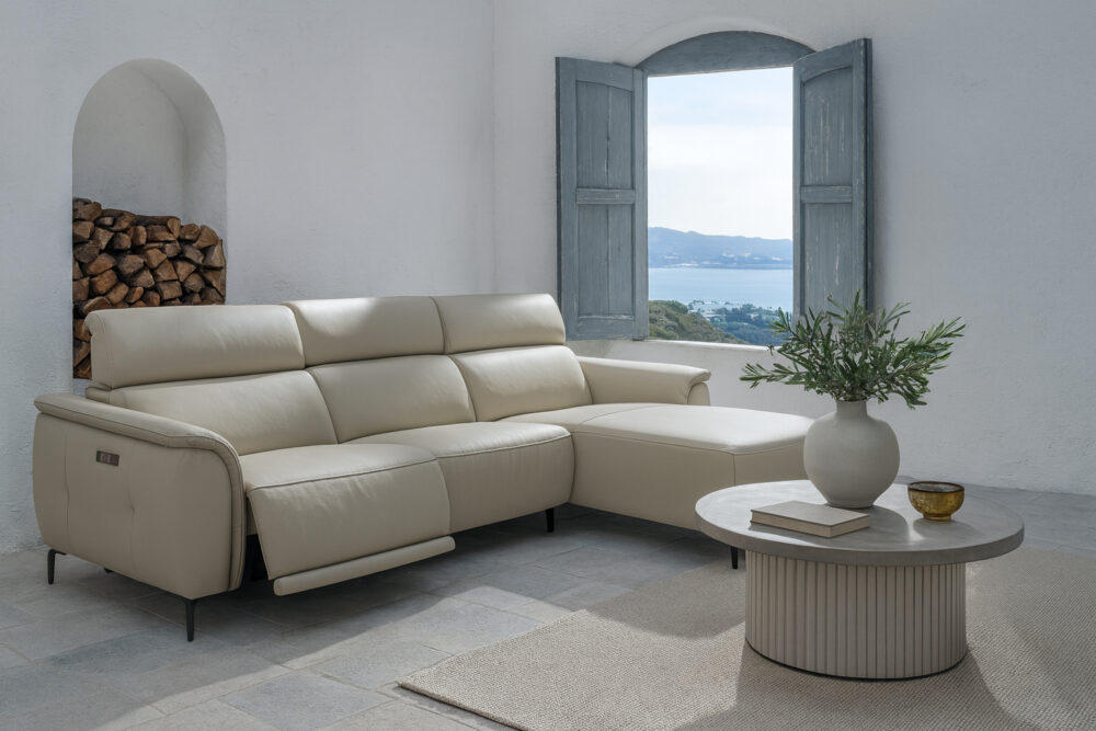 Sofá Chaiselongue Relax Piel