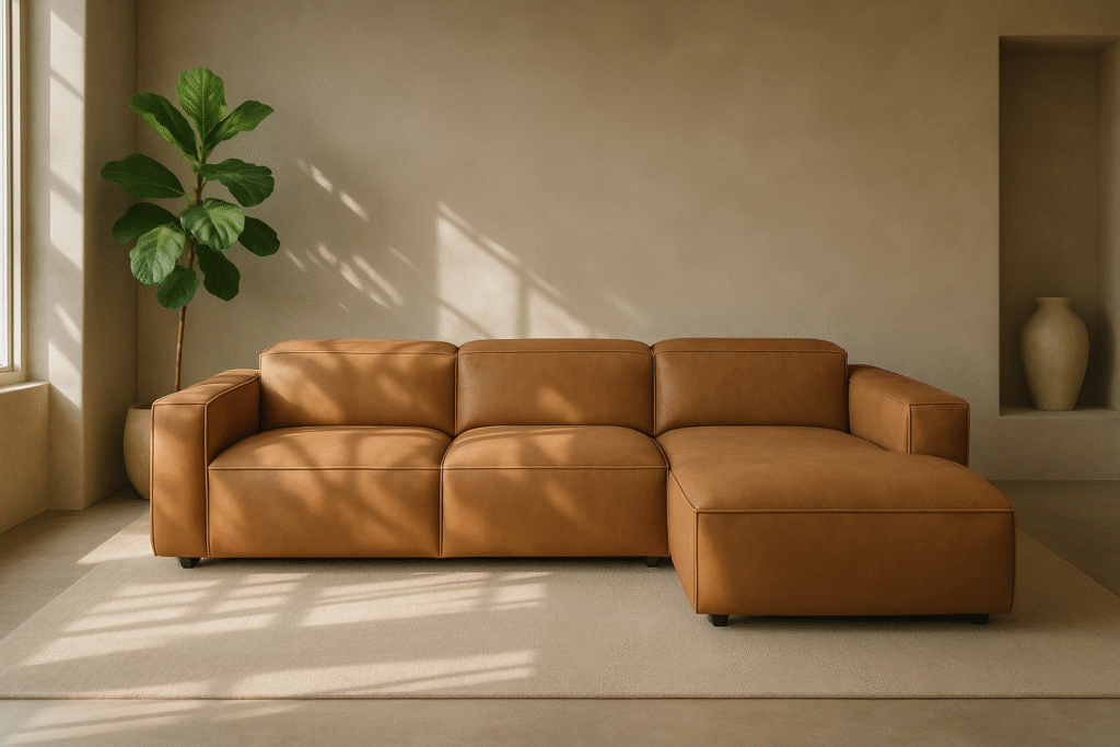 Sofá Chaiselongue Piel