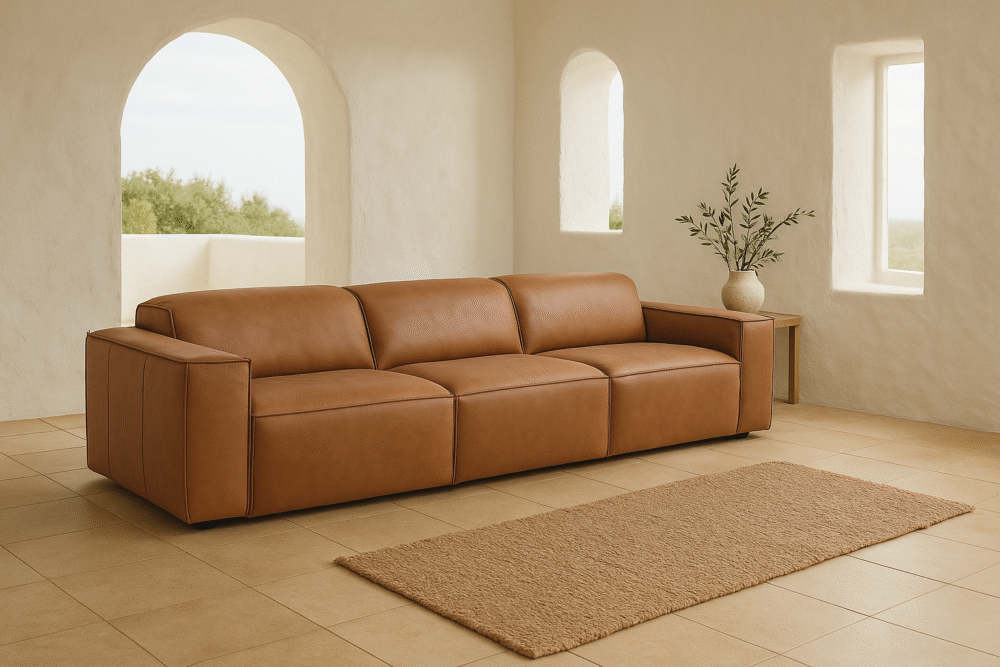 Sofá Relax de Piel 3 Plazas Diseño