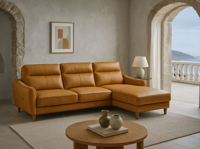 Sofá Chaiselongue Piel Diseño