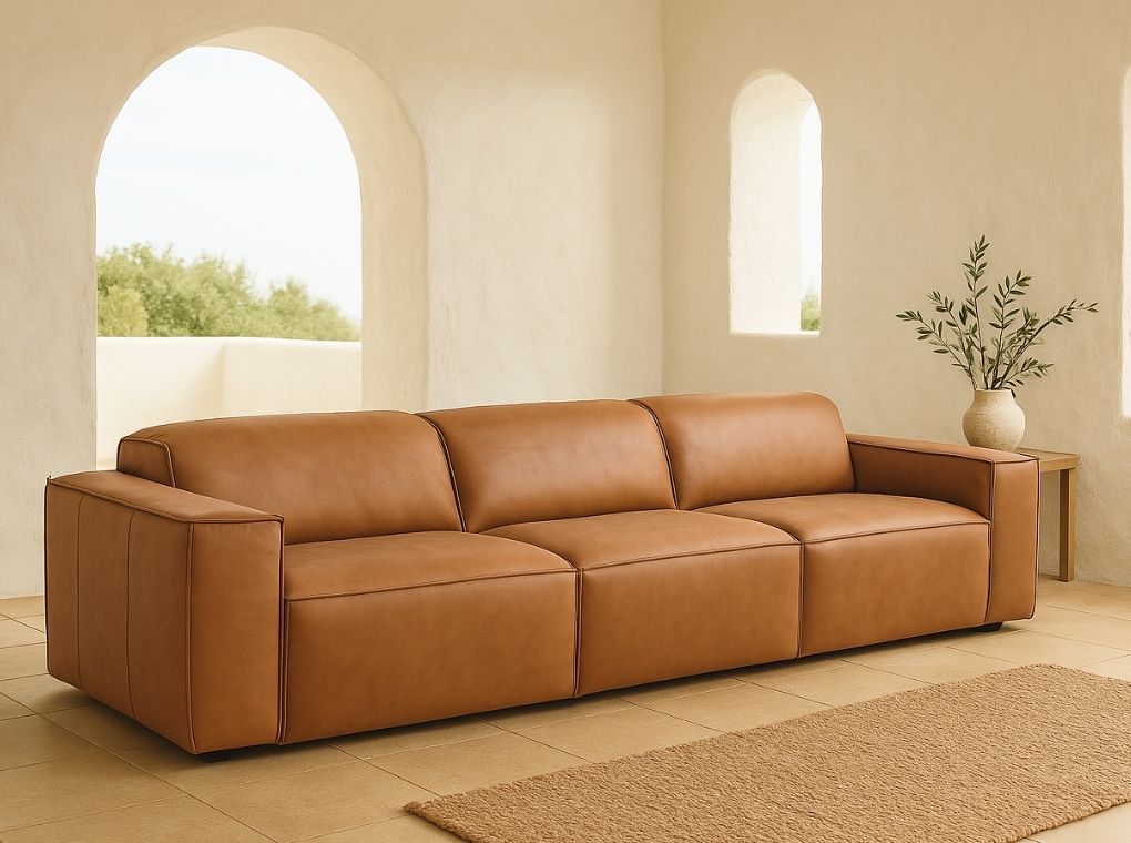 Sofá de piel Diseño Incanto Sofás.