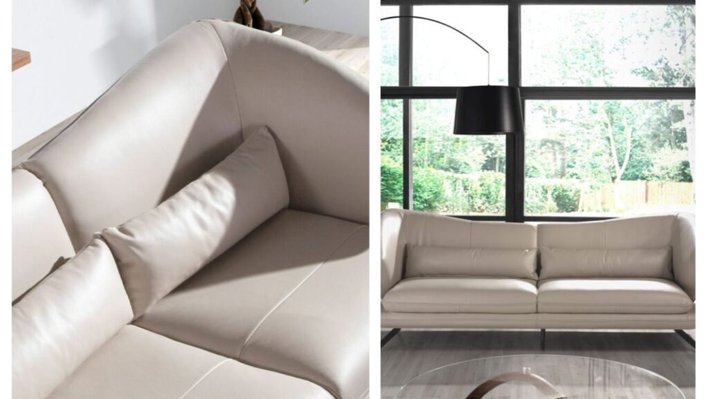 Sofá de piel de diseño