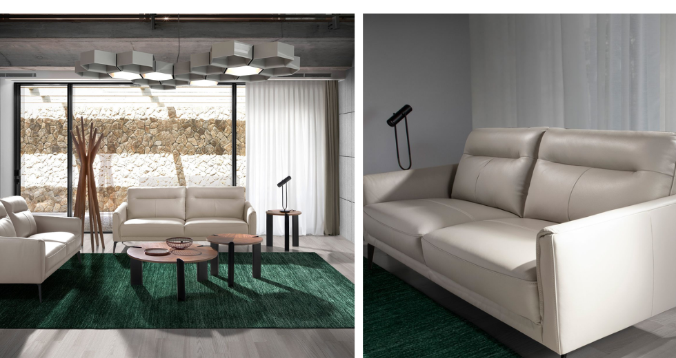 Sofá 2 plazas piel ONA