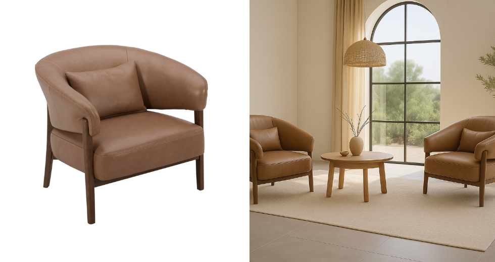 Sillón de piel LORIA Ref 50034