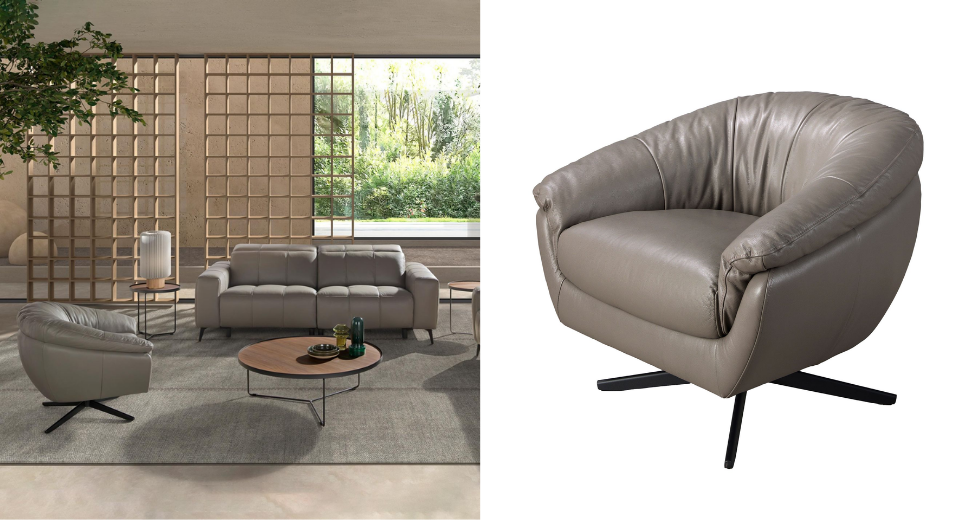 Sillón giratorio piel
LYON
Ref 50025-T541029