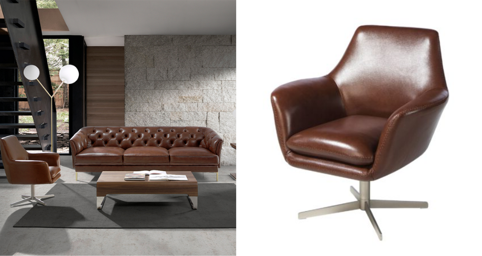 Sillón giratorio piel
LUXE
Ref 50010-M1595