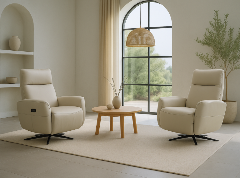 Sillón relax giratorio piel LONDRA Ref 50035