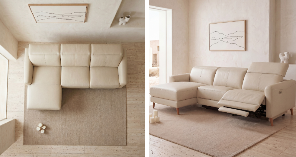 LIRA
Ref 60082
Sofá chaise longue piel