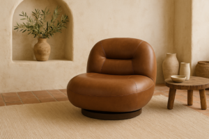 Miniatura 4 del producto Sillón giratorio piel
