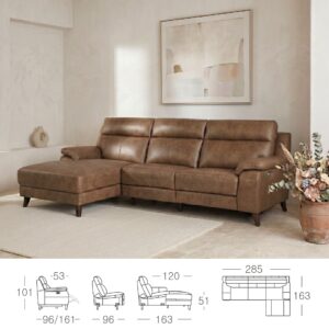 Miniatura 7 del producto Sofá chaise longue relax piel