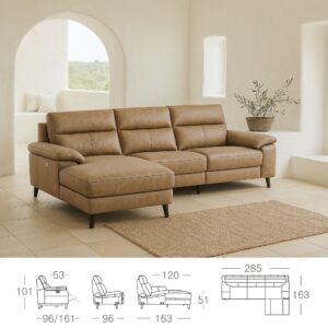Miniatura 3 del producto Sofá chaise longue relax piel