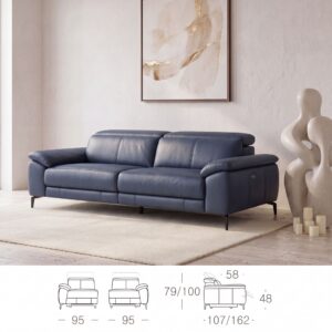 Miniatura 7 del producto Sofá relax 2 plazas piel