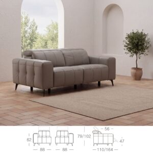 Miniatura 7 del producto Sofá relax 2 plazas piel
