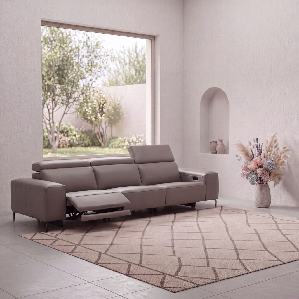 Imagen 4 del producto Sofá relax 3 plazas piel