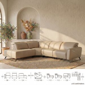 Miniatura 7 del producto Sofá rinconera relax piel